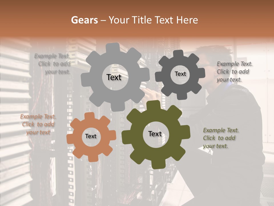 System Hardware Network PowerPoint Template