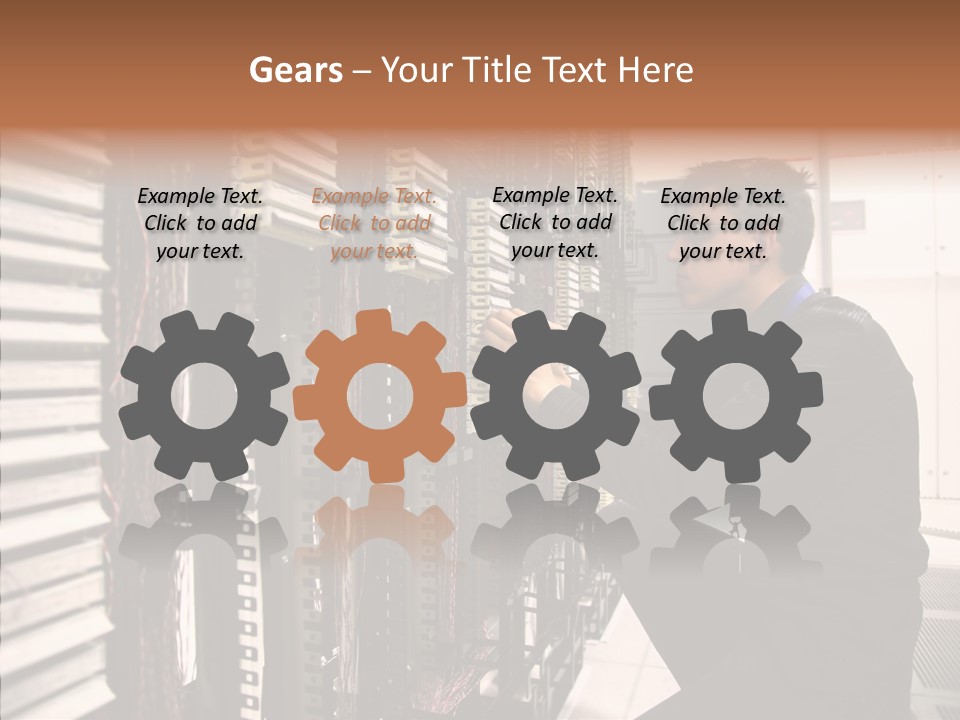 System Hardware Network PowerPoint Template