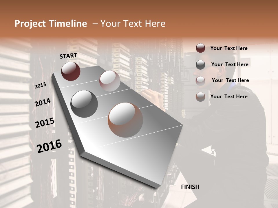 System Hardware Network PowerPoint Template