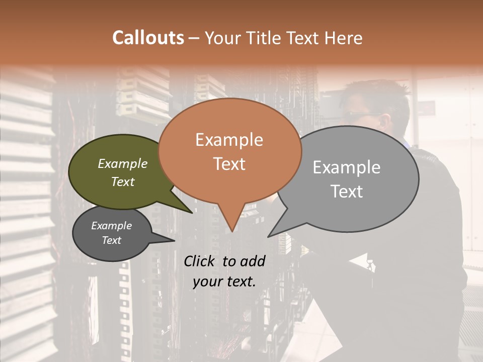 System Hardware Network PowerPoint Template
