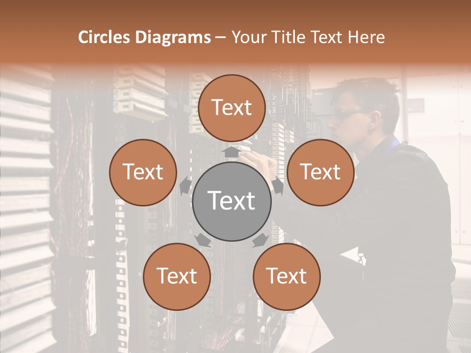 System Hardware Network PowerPoint Template