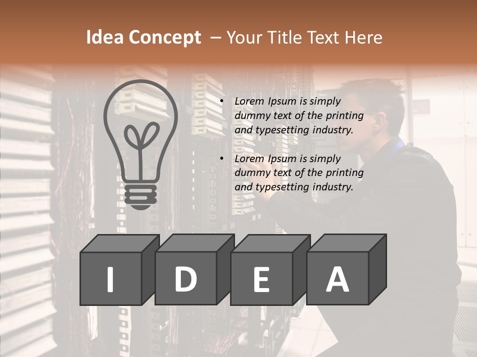 System Hardware Network PowerPoint Template
