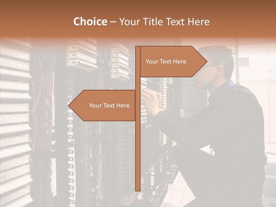 System Hardware Network PowerPoint Template