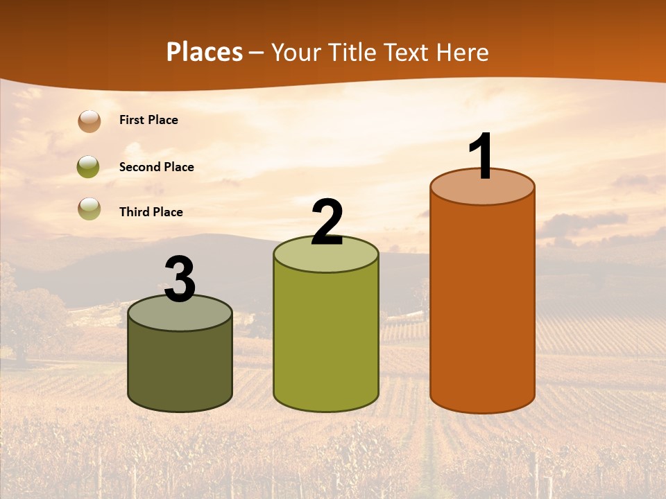Farm Horizon Golden PowerPoint Template