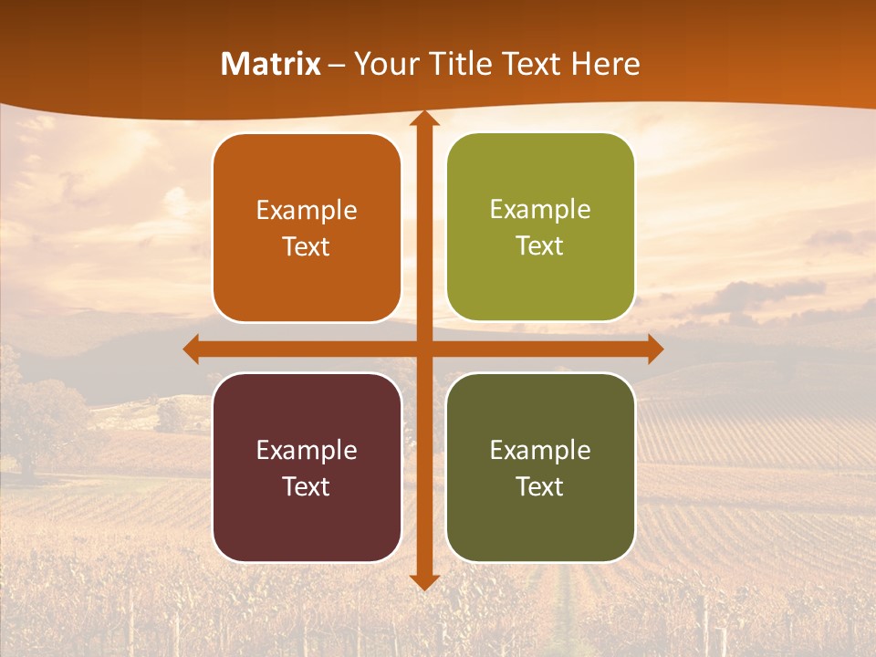 Farm Horizon Golden PowerPoint Template