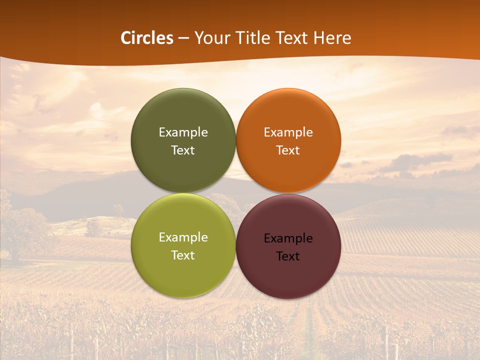 Farm Horizon Golden PowerPoint Template