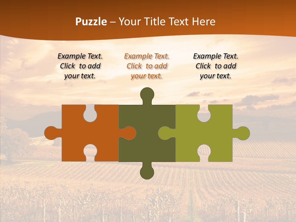 Farm Horizon Golden PowerPoint Template