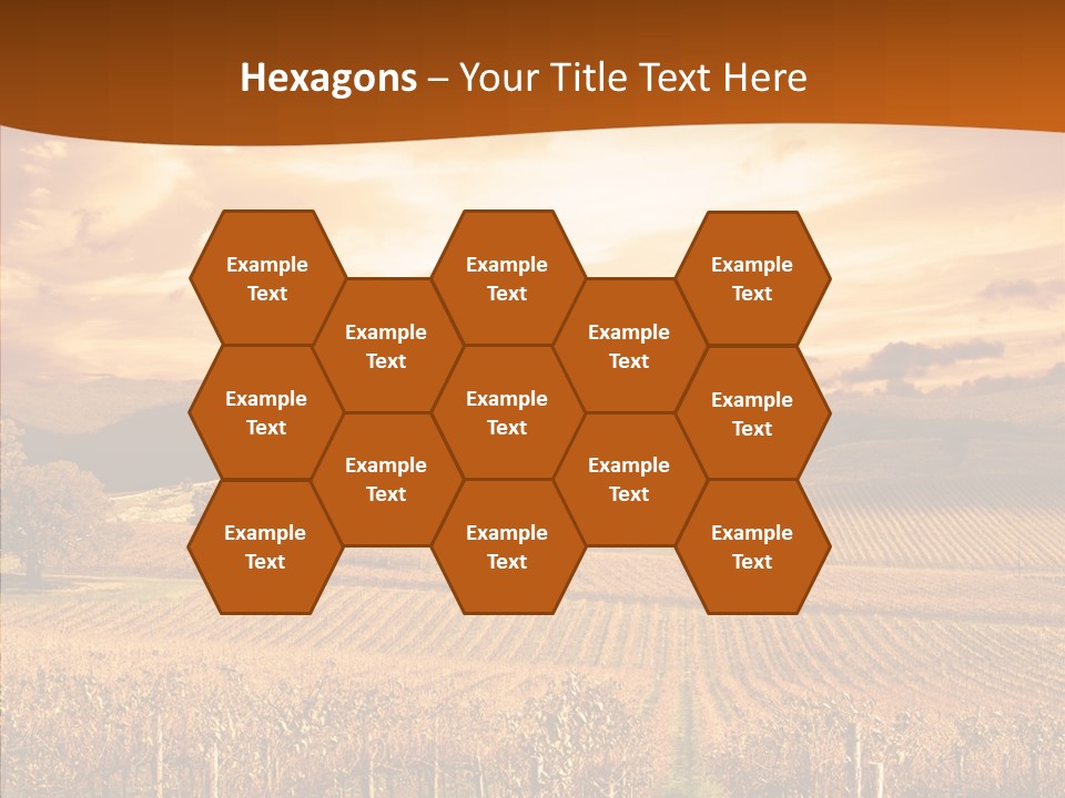 Farm Horizon Golden PowerPoint Template