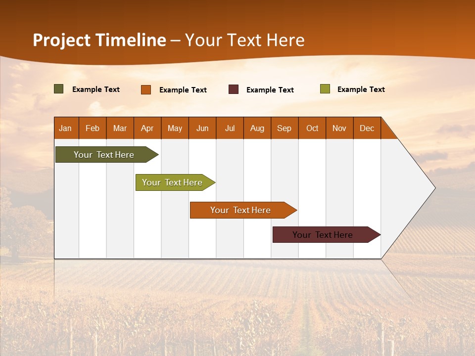 Farm Horizon Golden PowerPoint Template