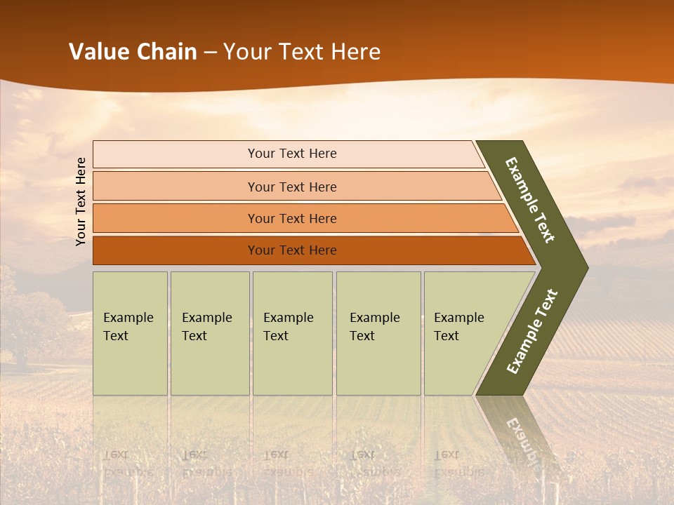 Farm Horizon Golden PowerPoint Template