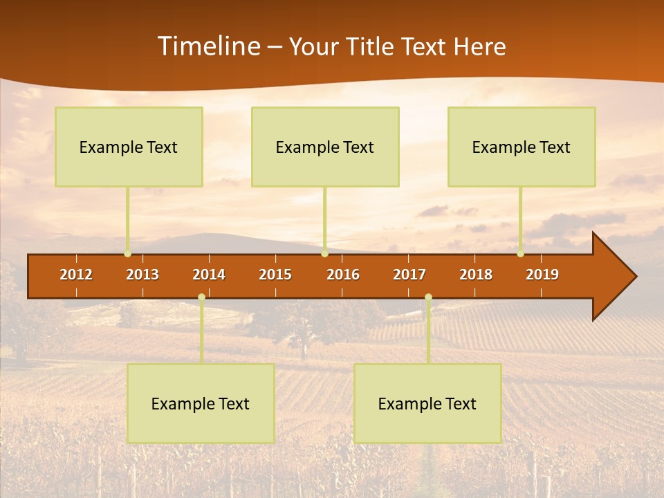 Farm Horizon Golden PowerPoint Template