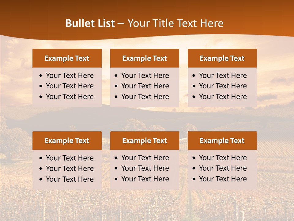 Farm Horizon Golden PowerPoint Template