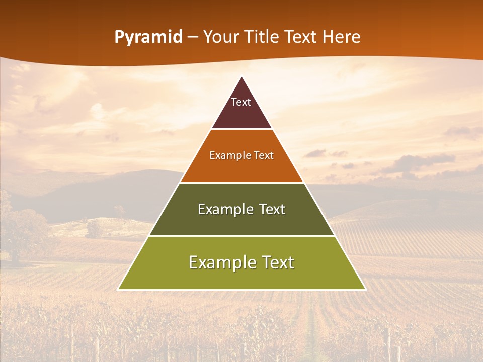 Farm Horizon Golden PowerPoint Template