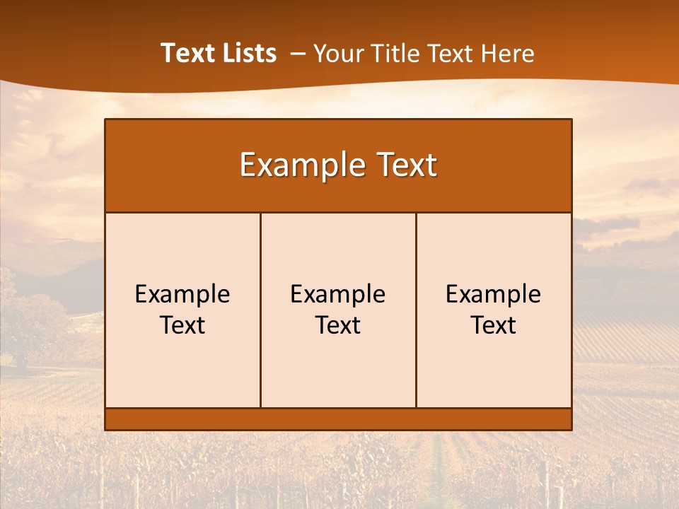 Farm Horizon Golden PowerPoint Template
