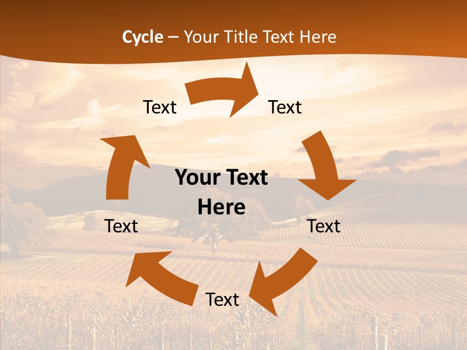 Farm Horizon Golden PowerPoint Template