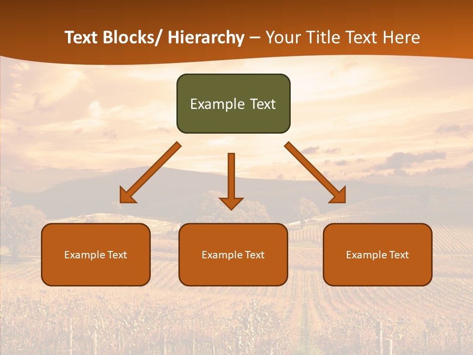Farm Horizon Golden PowerPoint Template