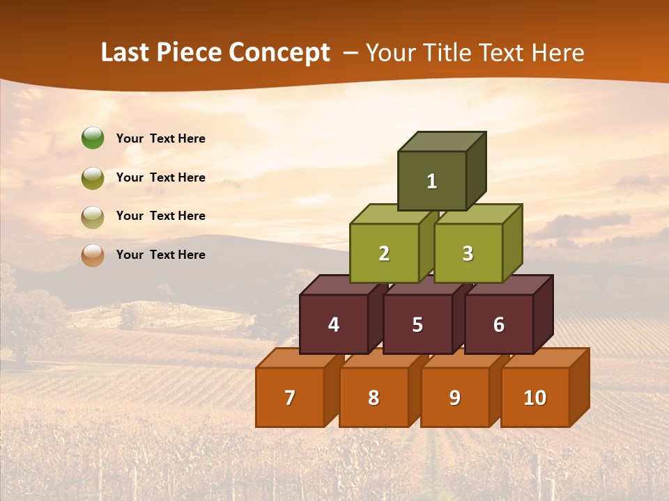 Farm Horizon Golden PowerPoint Template