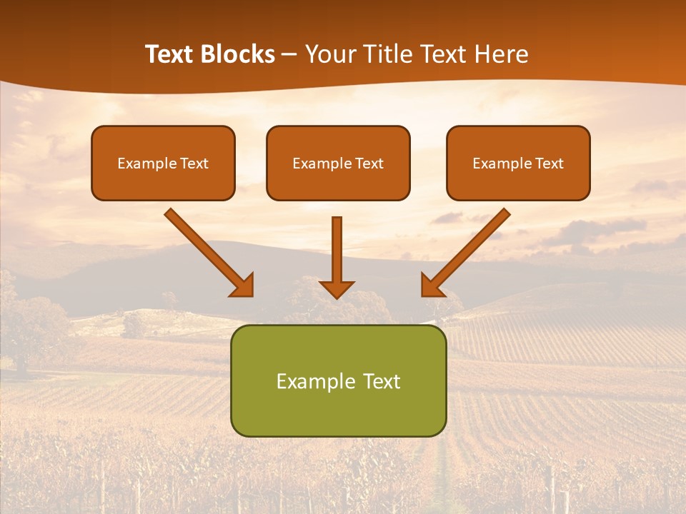 Farm Horizon Golden PowerPoint Template