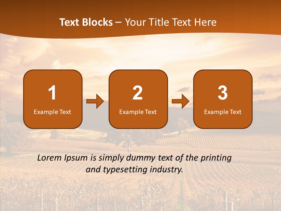 Farm Horizon Golden PowerPoint Template