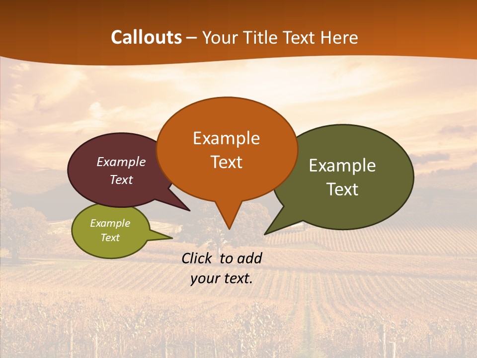 Farm Horizon Golden PowerPoint Template