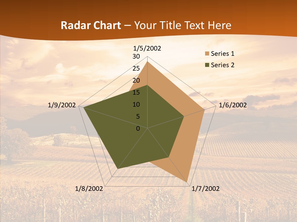 Farm Horizon Golden PowerPoint Template