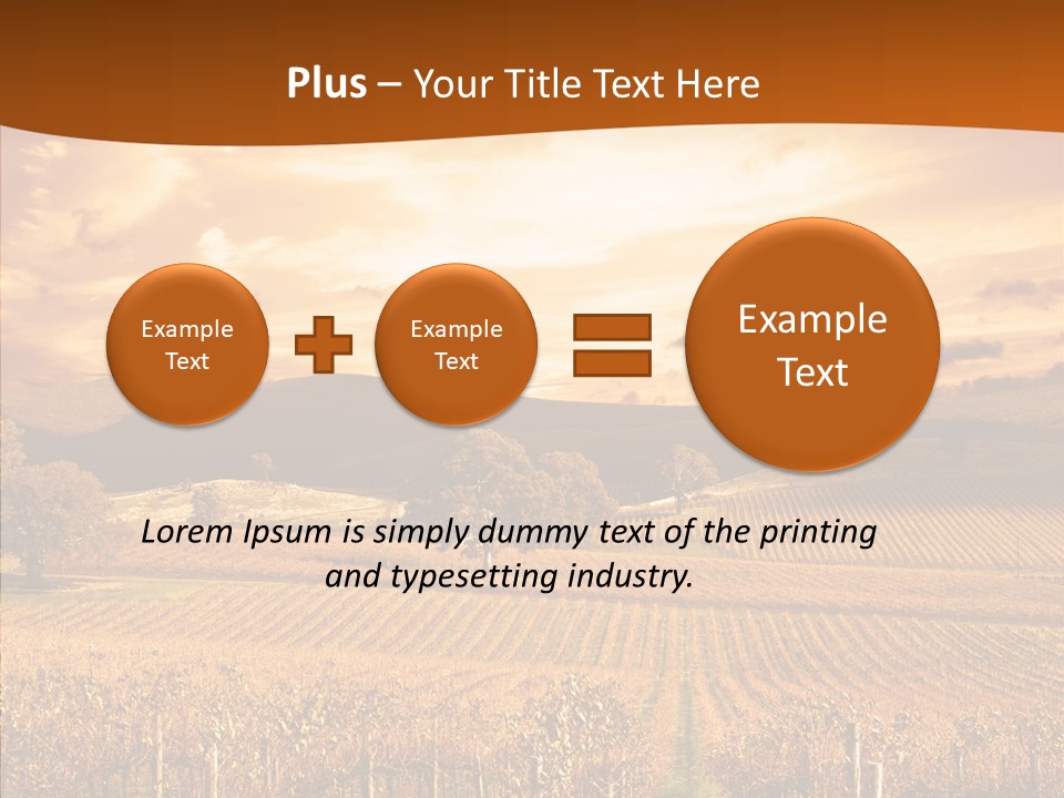 Farm Horizon Golden PowerPoint Template