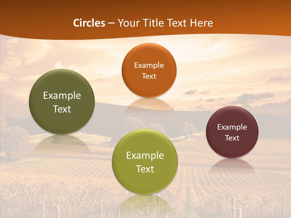 Farm Horizon Golden PowerPoint Template