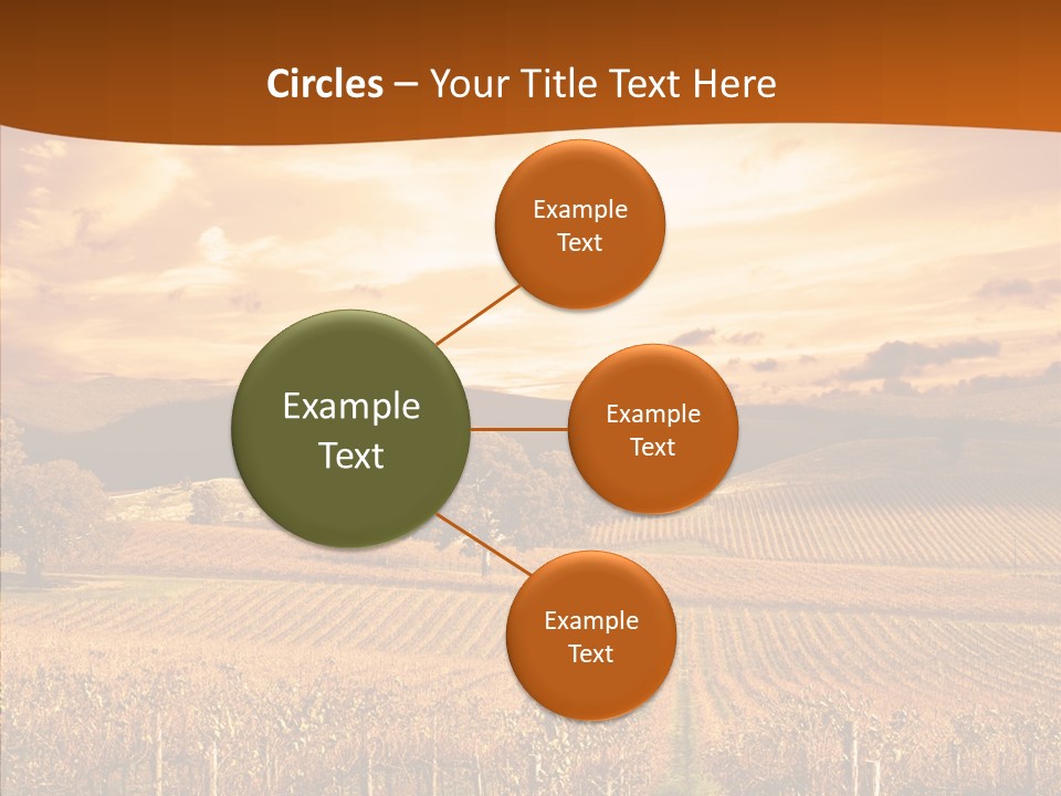 Farm Horizon Golden PowerPoint Template