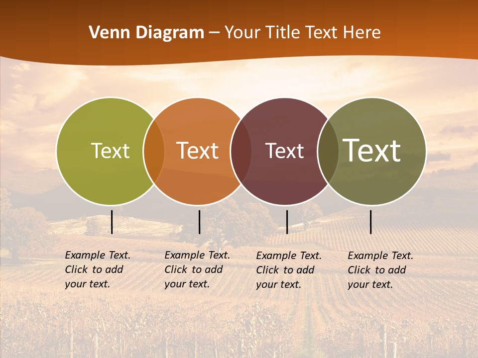 Farm Horizon Golden PowerPoint Template