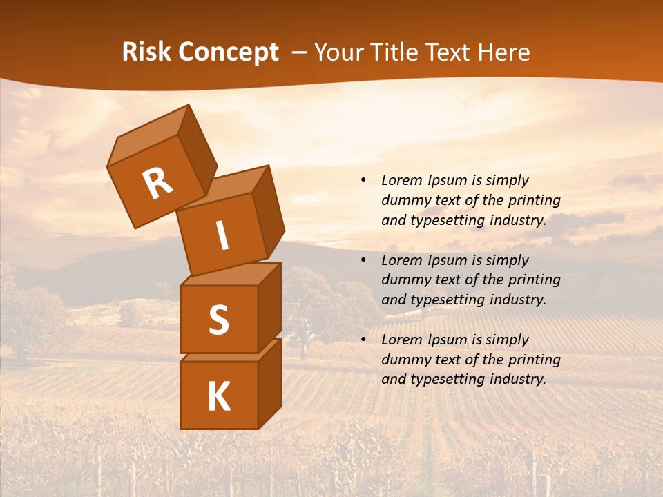 Farm Horizon Golden PowerPoint Template