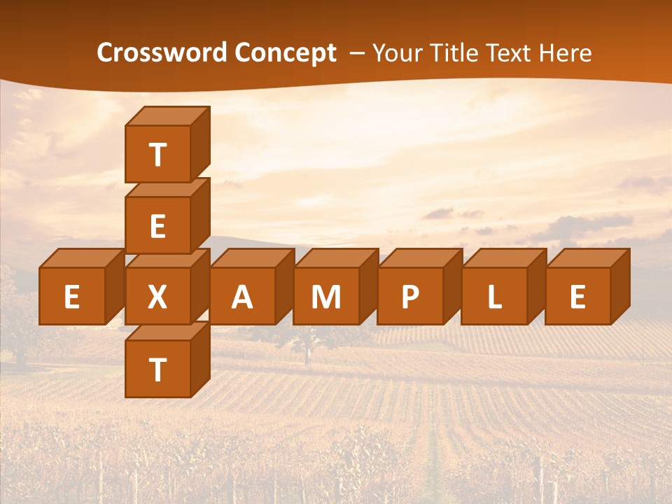 Farm Horizon Golden PowerPoint Template