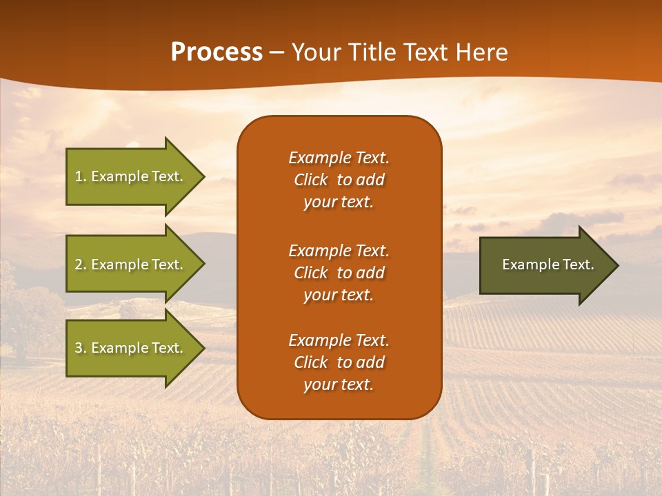 Farm Horizon Golden PowerPoint Template