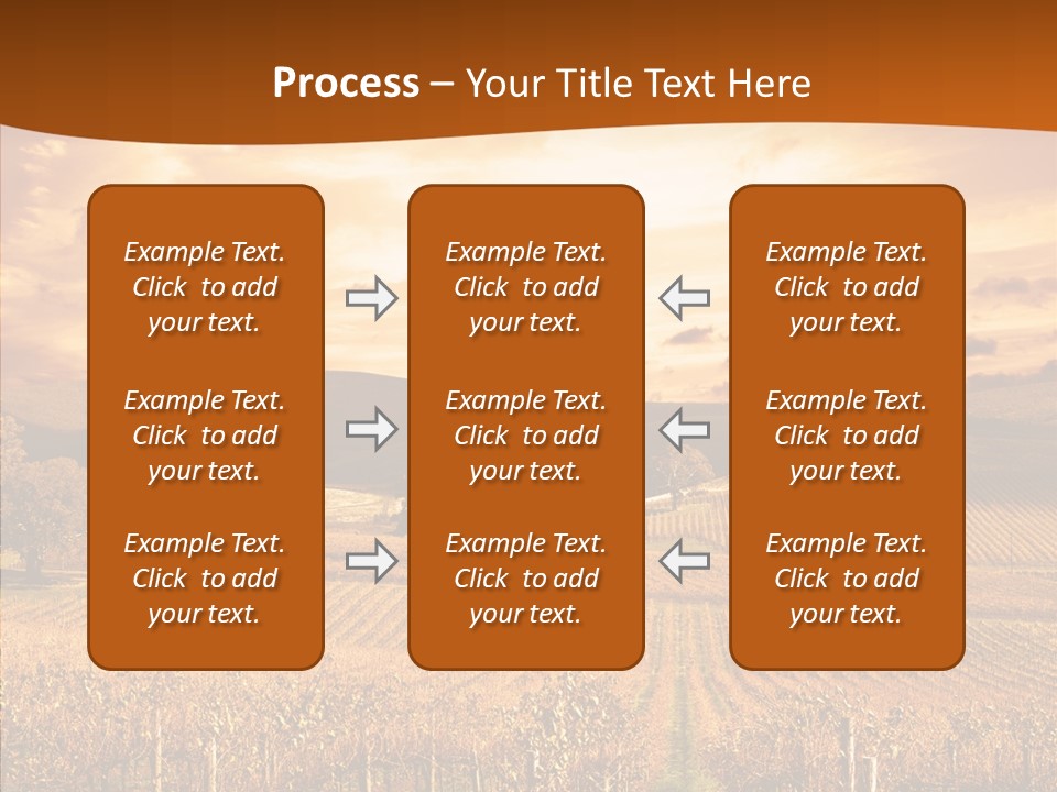 Farm Horizon Golden PowerPoint Template