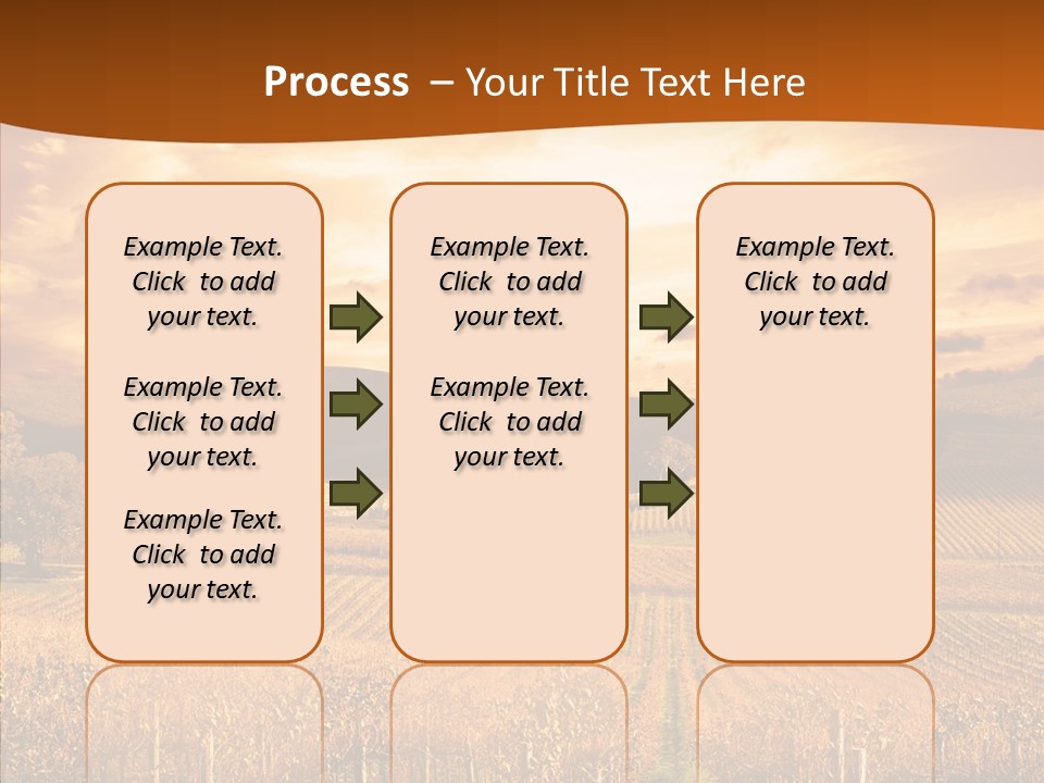 Farm Horizon Golden PowerPoint Template
