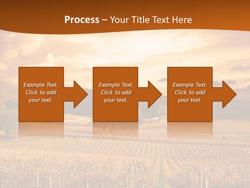 Farm Horizon Golden PowerPoint Template