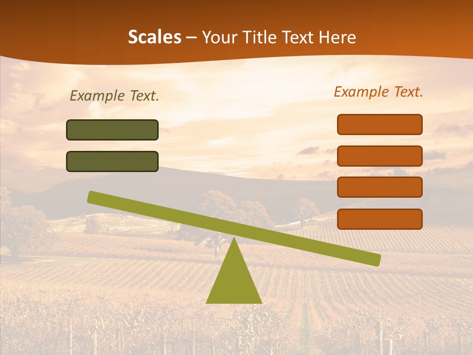 Farm Horizon Golden PowerPoint Template