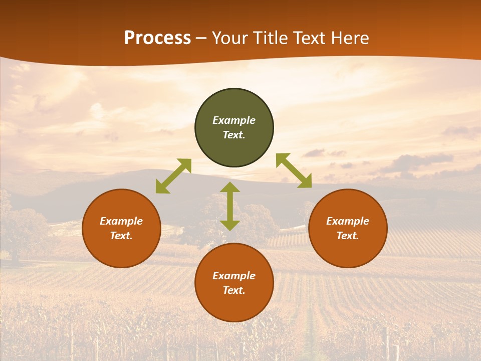 Farm Horizon Golden PowerPoint Template
