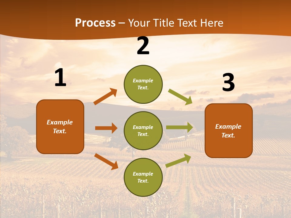 Farm Horizon Golden PowerPoint Template