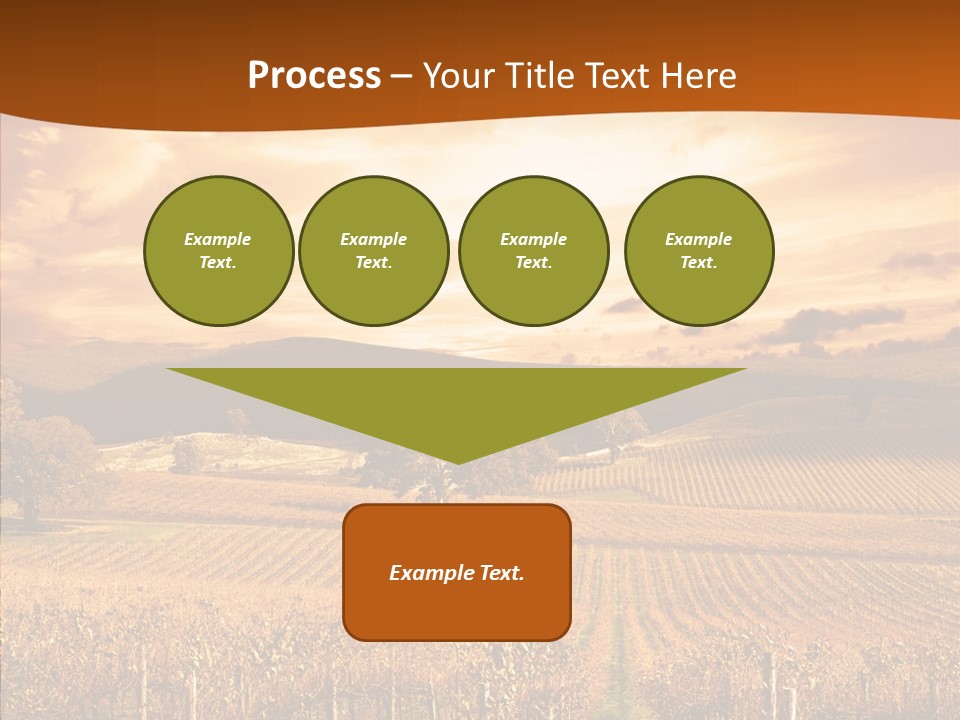 Farm Horizon Golden PowerPoint Template