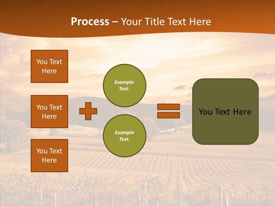 Farm Horizon Golden PowerPoint Template