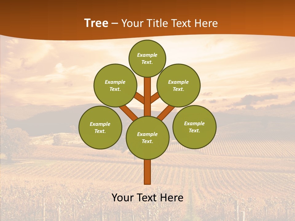 Farm Horizon Golden PowerPoint Template