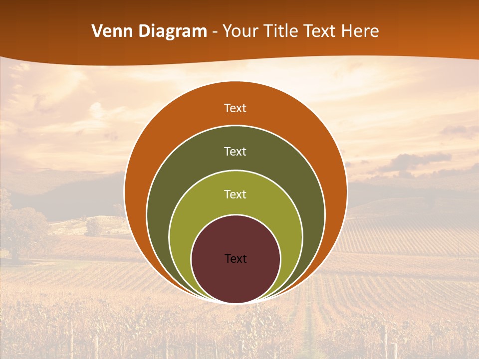 Farm Horizon Golden PowerPoint Template