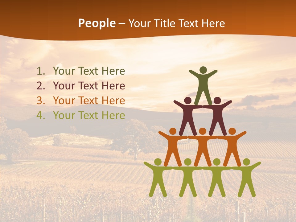 Farm Horizon Golden PowerPoint Template