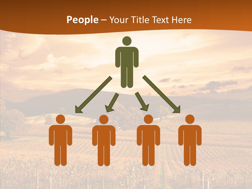 Farm Horizon Golden PowerPoint Template