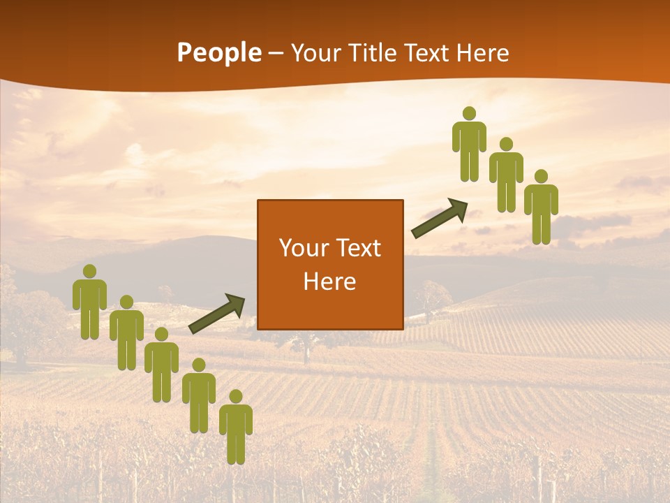 Farm Horizon Golden PowerPoint Template