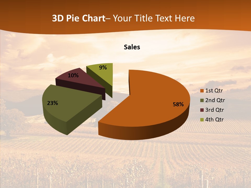 Farm Horizon Golden PowerPoint Template