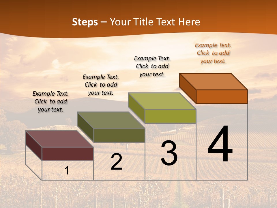 Farm Horizon Golden PowerPoint Template