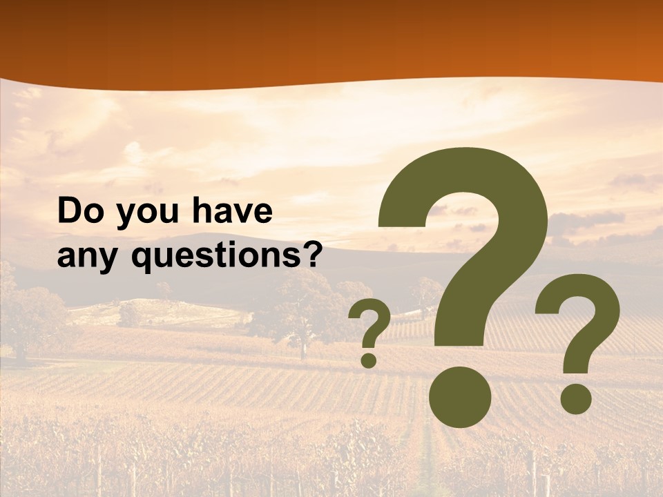 Farm Horizon Golden PowerPoint Template