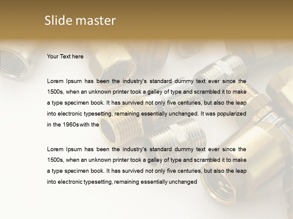 Piping Construction Pipe PowerPoint Template