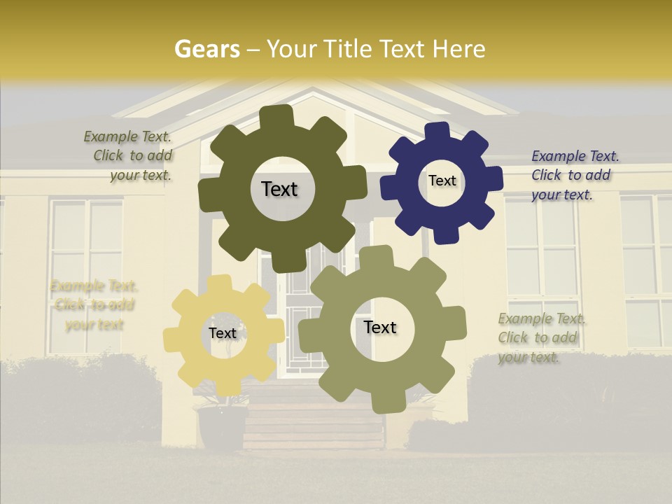 Grey Neighborhood Wealthy PowerPoint Template